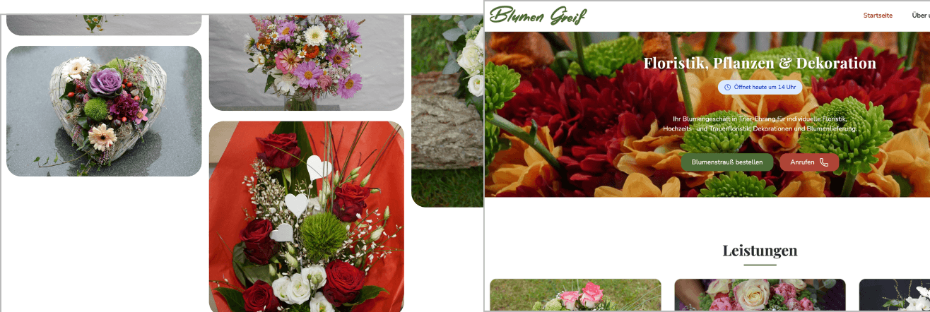 Blumen Greif — floristry brand and local shop storytelling