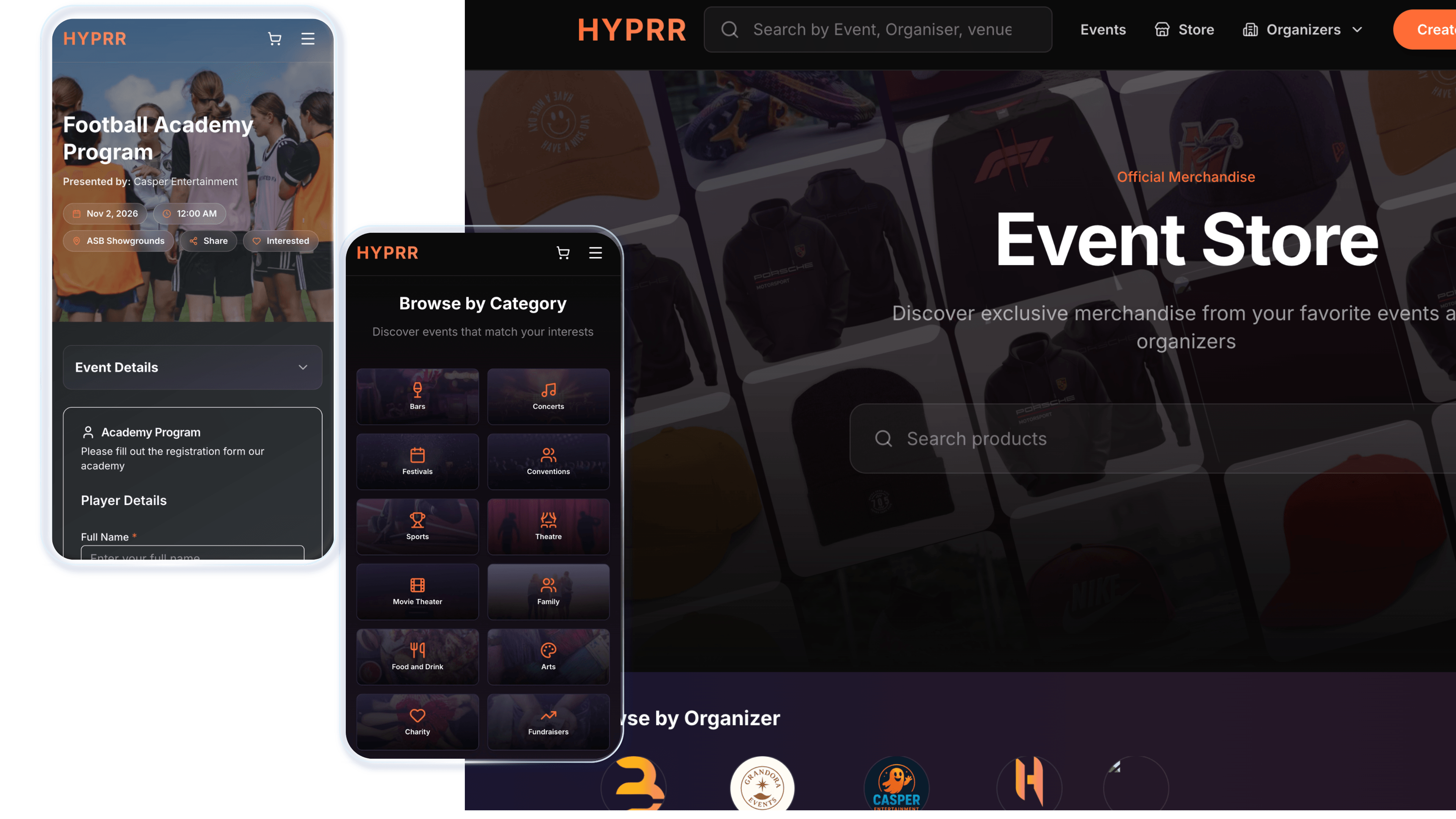 HYPRR — next-gen event commerce platform at hyprrstaging.com